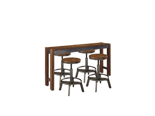 Torjin Counter Height Dining Table and 4 Barstools