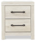 Cambeck  Panel Bed With 2 Storage Drawers With Mirrored Dresser, Chest And Nightstand