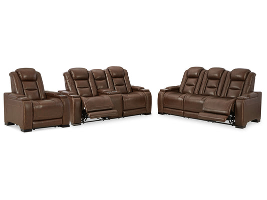 The Man-Den Sofa, Loveseat and Recliner