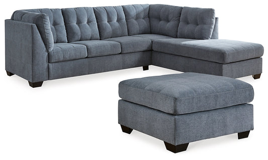 Marleton 2-Piece Sleeper Sectional with Ottoman