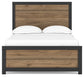 Vertani Full Panel Bed with Mirrored Dresser and 2 Nightstands