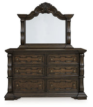 Load image into Gallery viewer, Maylee California King Upholstered Bed with Mirrored Dresser
