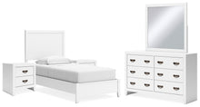 Load image into Gallery viewer, Binterglen Twin Panel Bed with Mirrored Dresser and 2 Nightstands
