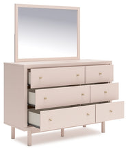Load image into Gallery viewer, Wistenpine Twin Upholstered Panel Bed with Mirrored Dresser and Nightstand

