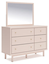 Load image into Gallery viewer, Wistenpine Full Upholstered Panel Bed with Mirrored Dresser and Nightstand
