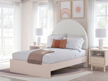 Load image into Gallery viewer, Wistenpine Full Upholstered Panel Bed with Mirrored Dresser and Nightstand
