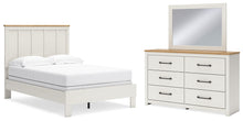 Load image into Gallery viewer, Linnocreek Full Panel Bed with Mirrored Dresser
