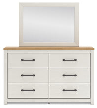 Load image into Gallery viewer, Linnocreek Full Panel Bed with Mirrored Dresser
