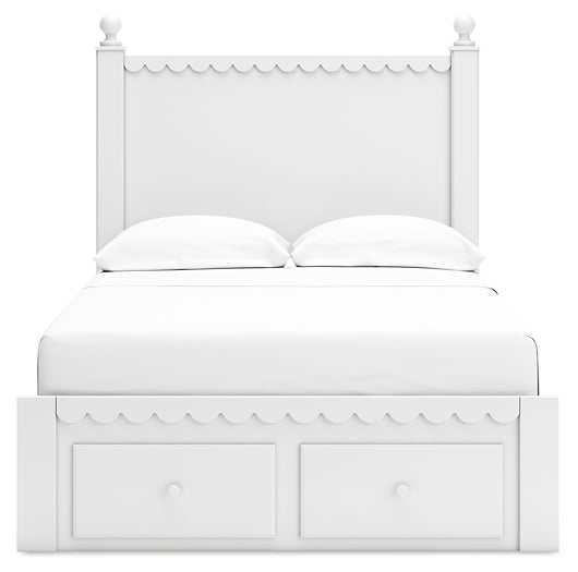 Mollviney Full Panel Storage Bed with 2 Nightstands