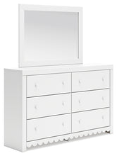 Load image into Gallery viewer, Mollviney Full Panel Storage Bed with Mirrored Dresser, Chest and 2 Nightstands
