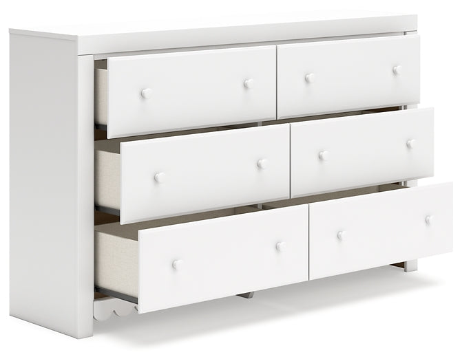 Mollviney Full Panel Storage Bed with Dresser