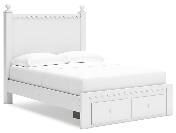 Mollviney Full Panel Storage Bed with Dresser