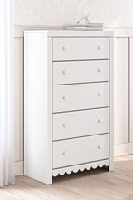 Load image into Gallery viewer, Mollviney Twin Panel Bed with Mirrored Dresser, Chest and 2 Nightstands

