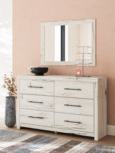 Load image into Gallery viewer, Lawroy Full Panel Bed with Mirrored Dresser
