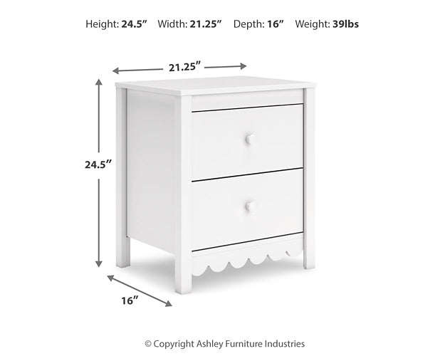 Hallityn Twin Panel Headboard with Dresser and Nightstand