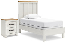 Load image into Gallery viewer, Linnocreek Twin Panel Bed with Nightstand
