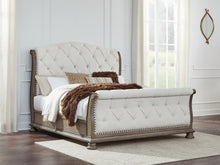 Load image into Gallery viewer, Ardenfield King Upholstered Sleigh Bed
