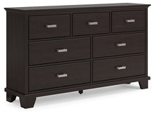 Load image into Gallery viewer, Covetown Full Panel Bed with Dresser and 2 Nightstands
