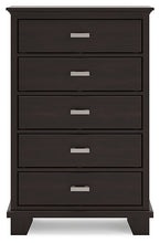 Load image into Gallery viewer, Covetown Full Panel Bed with Mirrored Dresser and Chest
