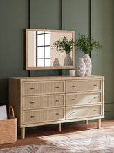 Load image into Gallery viewer, Cielden Queen Panel Headboard with Mirrored Dresser and 2 Nightstands
