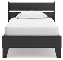 Load image into Gallery viewer, Socalle Twin Panel Platform Bed with Nightstand
