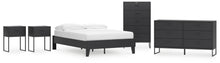 Load image into Gallery viewer, Socalle Full Platform Bed with Dresser, Chest and 2 Nightstands
