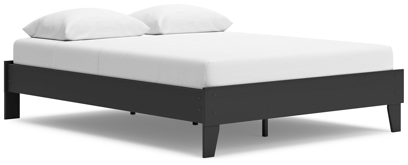 Socalle Queen Platform Bed with Dresser