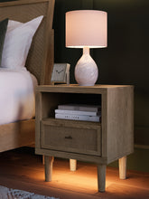 Load image into Gallery viewer, Cielden King Panel Headboard with Mirrored Dresser and Nightstand
