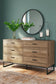 Deanlow Twin Panel Headboard with Dresser, Chest and Nightstand