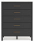 Cadmori Full Upholstered Bed with Mirrored Dresser, Chest and 2 Nightstands