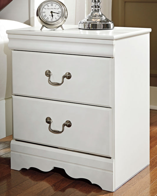 Anarasia Two Drawer Night Stand