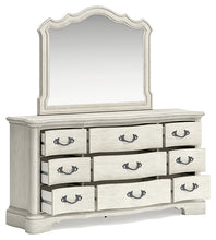 Load image into Gallery viewer, Arlendyne King Upholstered Bed with Mirrored Dresser, Chest and 2 Nightstands
