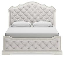 Load image into Gallery viewer, Arlendyne California King Upholstered Bed with Mirrored Dresser and Chest
