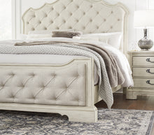 Load image into Gallery viewer, Arlendyne California King Upholstered Bed with Mirrored Dresser and Chest
